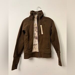 Lululemon Scuba Manifesto Print Full Zip Jacket